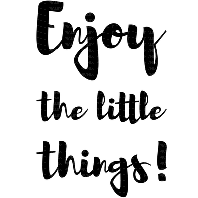 Enjoy the little things!.Text.Victoriabea - PNG gratuit