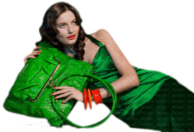 Kaz_Creations Woman Femme Green - png gratis