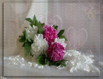 ani-bg-blommor-hjärta - Безплатен анимиран GIF