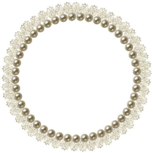 pearl frame/lace - kostenlos png