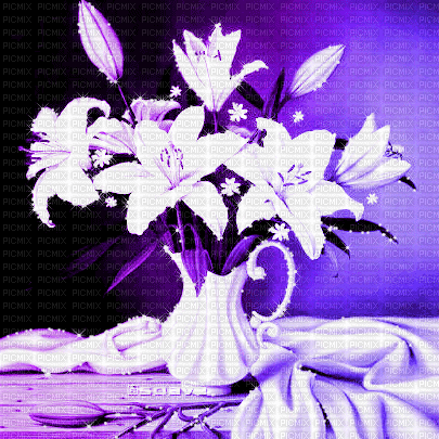 soave background animated room vase flowers - Gratis animerad GIF