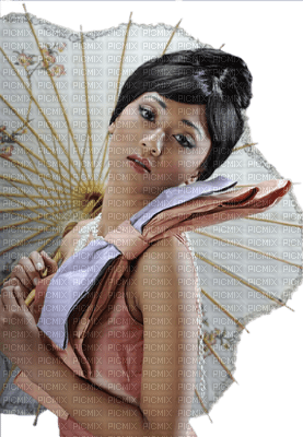 mujer con paraguas by EstrellaCristal - 免费PNG