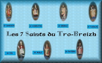 les 7 saints du tro-breizh - PNG gratuit