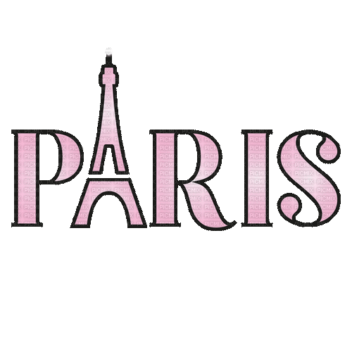 Paris Text Gif - Bogusia - Animovaný GIF zadarmo