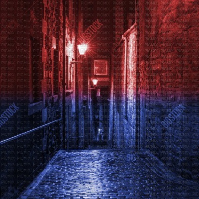 Red/Blue Alleyway - kostenlos png