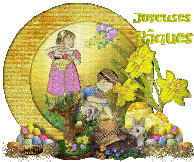 joyeuses Pâques - Бесплатни анимирани ГИФ