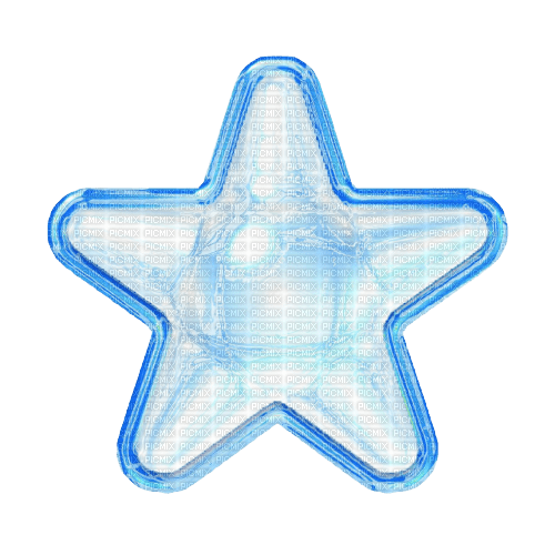 y2k blue chrome star - Free PNG