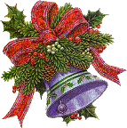 Vintage Christmas Bell - Bezmaksas animēts GIF