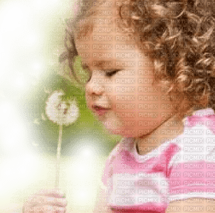 enfant pissenlit child dandelion - 免费PNG