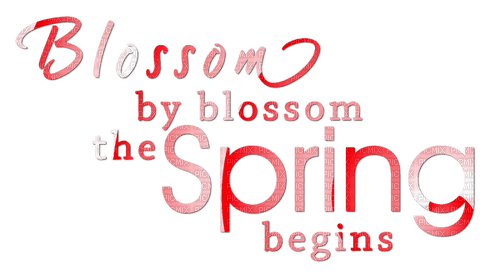 Spring.Text.Red - Free PNG