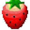 Strawberry emoji pixel webcore - Gratis geanimeerde GIF