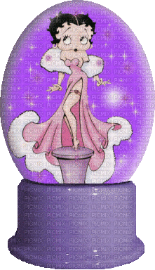 MMarcia gif Betty Boop globo deco - 免费动画 GIF