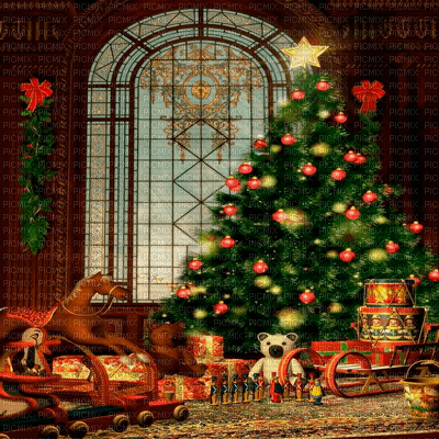 Y.A.M._New year Christmas background - Free PNG