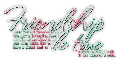 soave text friends friendship pink green - png ฟรี