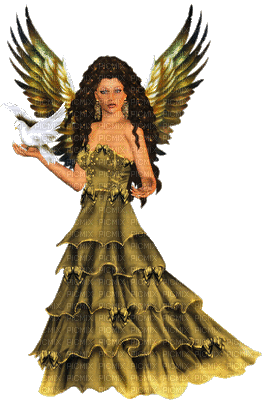 Kaz_Creations Angel Woman Femme - Безплатен анимиран GIF