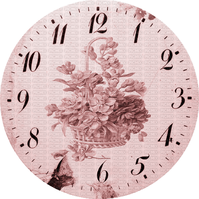 Clock-Parts, Clock-Face, Clocks, Deco, Decoration, Flower, Flowers, Mauve - Jitter.Bug.Girl - PNG gratuit