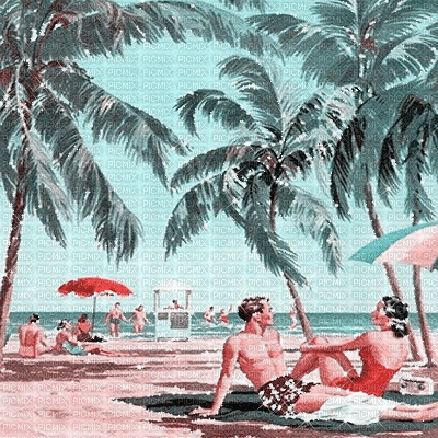 vintage beach dolceluna - GIF animasi gratis