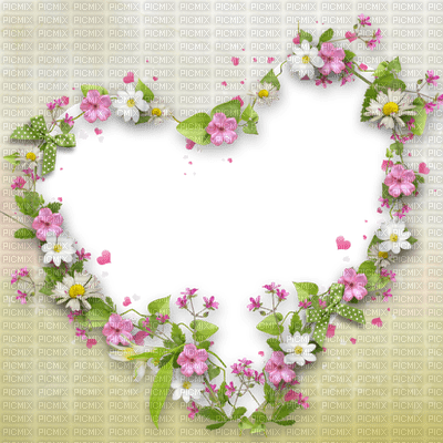 Kaz_Creations Deco Background Heart Love Flowers Frame - δωρεάν png