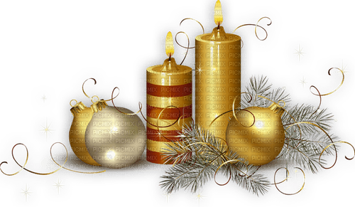 Christmas.Candles.Bougies.Noël.Victoriabea - 免费PNG