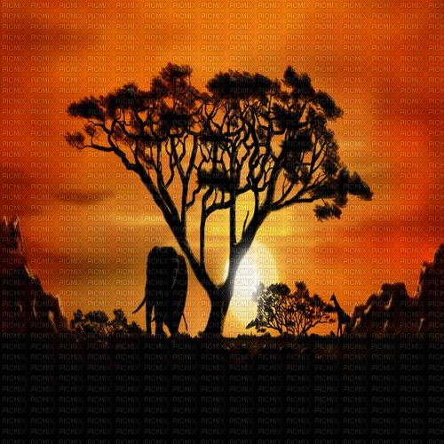 African background sunshine3 - nemokama png