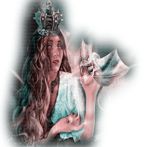 dolceluna woman pink dragon fantasy - безплатен png