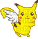 pikachu flying angel wings - Zdarma animovaný GIF