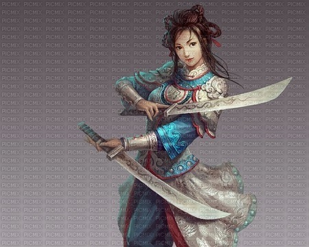 woman warrior background - png grátis