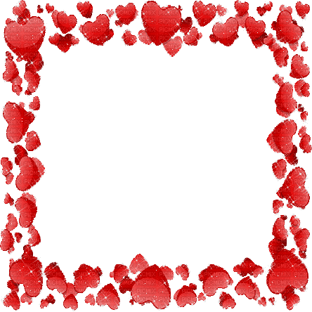 kikkapink animated valentine hearts frame - Δωρεάν κινούμενο GIF
