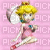 Peach with umbrella - Gratis animerad GIF