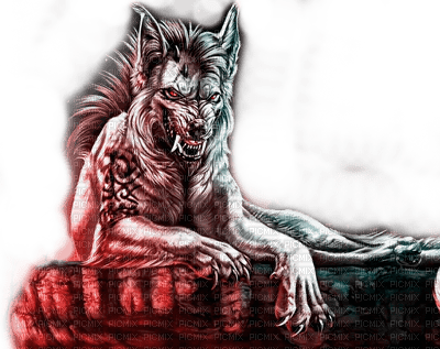 Y.A.M._Fantasy Gothic werewolf - PNG gratuit