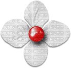 soave deco flowers scrap white red - kostenlos png