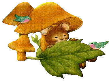 Autumn Fall Mouse - Darmowy animowany GIF
