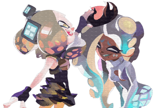 pearl and marina splatoon 2 thanks for playing - darmowe png
