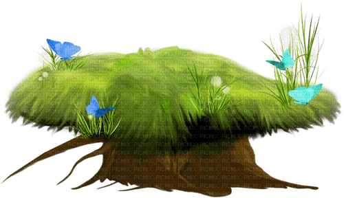 kikkapink deco scrap grass fantasy - PNG gratuit