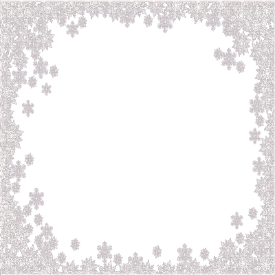Y.A.M._Winter Snowflakes Decor frame - 免费PNG