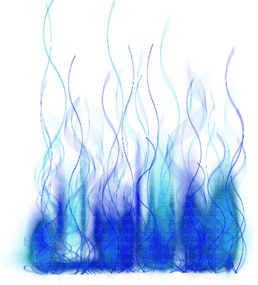 Kaz_Creations Blue Fire Flames - bezmaksas png