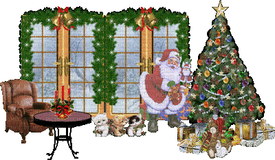 Santa Tree Windows - GIF animado gratis