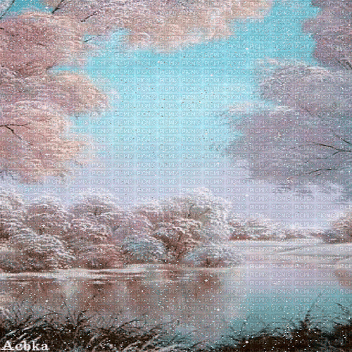 winter  background by nataliplus - GIF เคลื่อนไหวฟรี