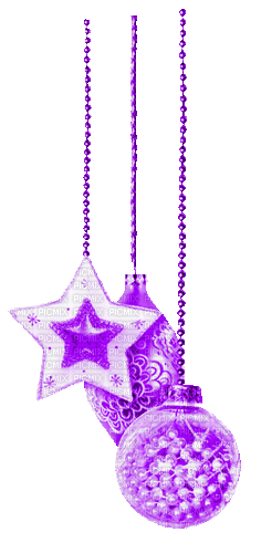 Ornaments.Purple.Animated - KittyKatLuv65 - Animovaný GIF zadarmo