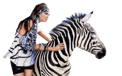 Kaz_Creations Woman Femme Zebra - zadarmo png