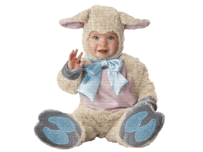 baby in animal suit bp - PNG gratuit