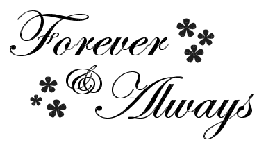 Kaz_Creations Text Forever & Always - png ฟรี