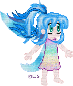 Pixel Rainbow Dress Blue Fairy - Darmowy animowany GIF