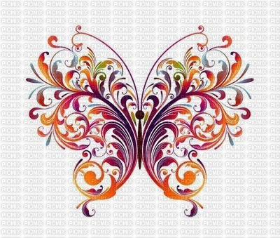Orange and Red Butterfly - png gratuito