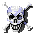 evil skull gif - Бесплатный анимированный гифка