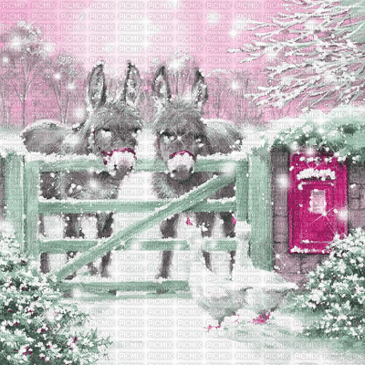 kikkapink background christmas winter animated - Free animated GIF