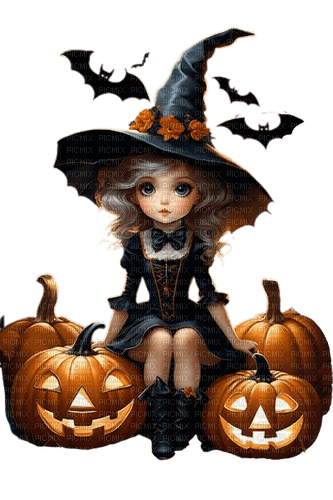 loly33 sorcière halloween - zdarma png
