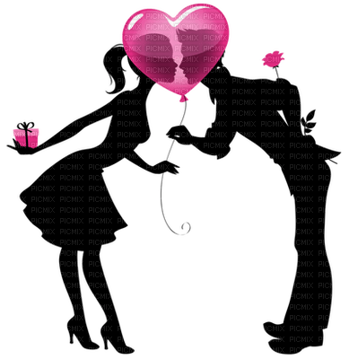 couple valentine - PNG gratuit