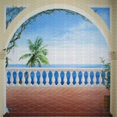 terrace summer room island sea - PNG gratuit
