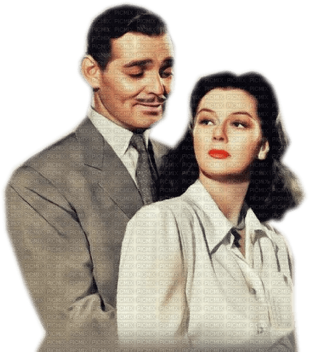 Clark Gable and Rosalind Russell - png gratis